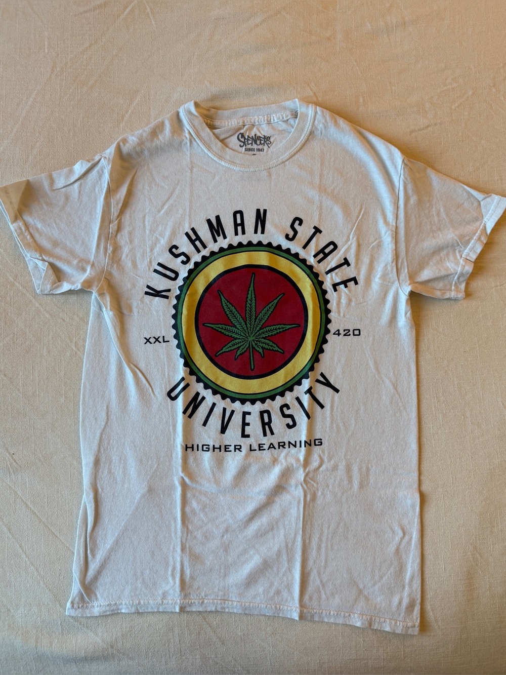 Kushman State University White Graphic T‑Shirt